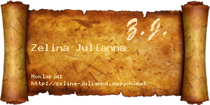 Zelina Julianna névjegykártya